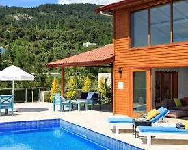 Kaş İslamlar'da Göz Alıcı Doğada, Özel Havuzlu, Modern Villa - 3