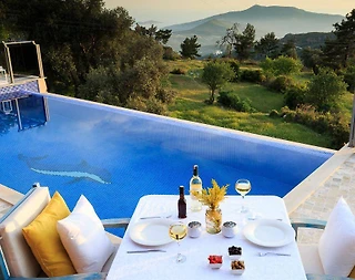 Kaş İslamlar'da Göz Alıcı Doğada, Özel Havuzlu, Modern Villa - 5