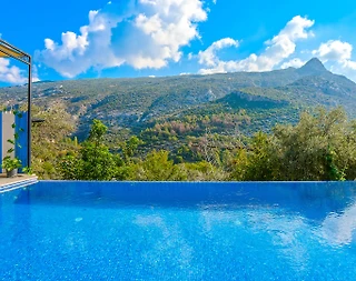 Kaş İslamlar'da Modern Tasarımlı, Özel Havuzlu, Balayı Villası - 3