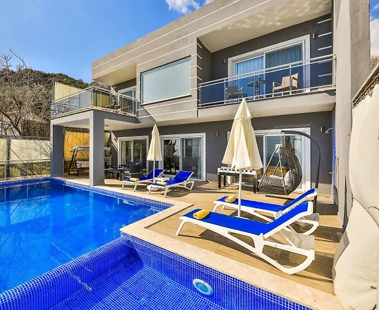 Kaş İslamlar'da Çekirdek Ailelere Uygun, Özel Havuzlu, 2+1 Villa - 1