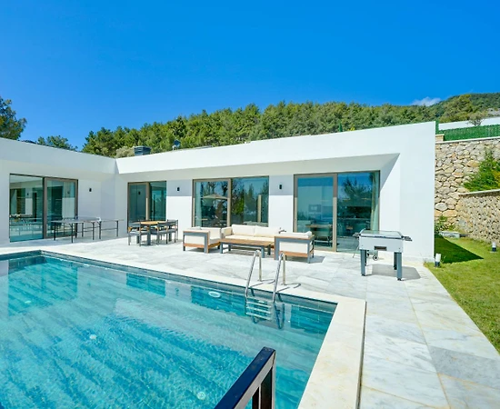 Kaş İslamlar'da Doğa İçerisinde, Çift Jakuzili, Lüks Villa - 1