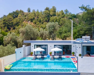 Kaş İslamlar'da Doğa İçerisinde, Özel Havuzlu, Jakuzili Villa - 5