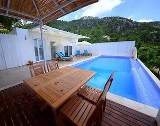 Kaş İslamlar'da Doğa İçerisinde, Özel Havuzlu, Jakuzili, Şık Villa - 5