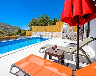 Kaş İslamlar'da Doğa İçerisinde, Özel Havuzlu, Modern Villa - 3