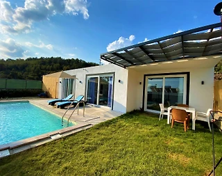 Kaş İslamlar'da Gözlerden Uzak, Özel Havuzlu, Balayı Villası - 2