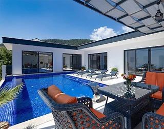 Kalkan İslamlar'da Doğa İçerisinde, Kapalı Havuzlu, Kiralık Villa - 5