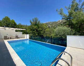 Kaş İslamlar'da Muhteşem Doğa Manzaralı, Özel Havuzlu, Lüks Villa - 5