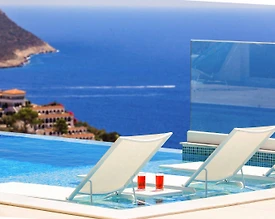 Kaş Kalkan'da Deniz Manzaralı, Sonsuzluk Havuzlu, Lüks Villa - 2