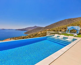 Kaş Kalkan'da Deniz Manzaralı, Sonsuzluk Havuzlu, Lüks Villa - 3