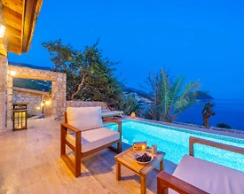 Kaş Kalkan'da Otantik Tasarımlı, Özel Havuzlu, Balayı Villası - 3