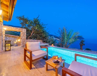 Kaş Kalkan'da Otantik Tasarımlı, Özel Havuzlu, Balayı Villası - 3