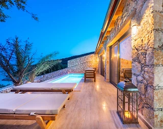 Kaş Kalkan'da Otantik Tasarımlı, Özel Havuzlu, Balayı Villası - 1