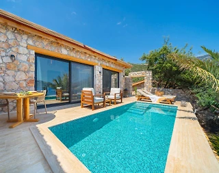 Kaş Kalkan'da Otantik Tasarımlı, Özel Havuzlu, Balayı Villası - 4