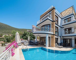 Kaş Kalkan'da Enfes Deniz Manzaralı, Özel Havuzlu, Estetik Villa - 1