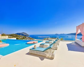 Kalkan Kalamar'da Geniş Ailelere Uygun, Özel Havuzlu, Manzaralı Villa - 3