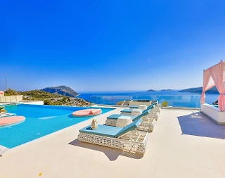 Kalkan Kalamar'da Geniş Ailelere Uygun, Özel Havuzlu, Manzaralı Villa - 3