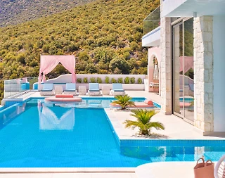 Kalkan Kalamar'da Geniş Ailelere Uygun, Özel Havuzlu, Manzaralı Villa - 4