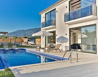 Kalkan Kınık'ta Doğa İçerisinde, Özel Havuzlu, Modern Villa  - 1