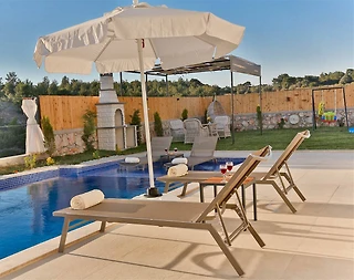 Kalkan Kınık'ta Doğa İçerisinde, Özel Havuzlu, Modern Villa - 4