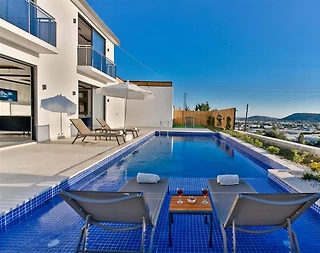 Kalkan Kınık'ta Doğa İçerisinde, Özel Havuzlu, Modern Villa - 2