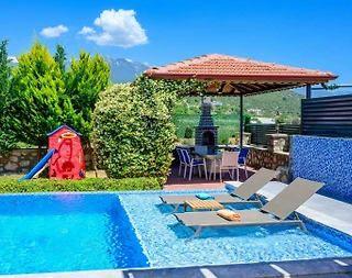 Kalkan Kınık'ta Yemyeşil Doğa İçerisinde, Özel Havuzlu, Kiralık Villa - 4