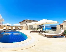 Kalkan Kışla'da Deniz Manzaralı, Özel Havuzlu, Konforlu Villa - 2
