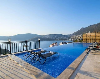 Kalkan Kışla'da Muhteşem Deniz Manzaralı, Sonsuzluk Havuzlu, Kiralık Villa - 3