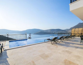 Kalkan Kışla'da Muhteşem Deniz Manzaralı, Sonsuzluk Havuzlu, Kiralık Villa - 4