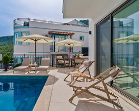 Kalkan Kızıltaş'ta Doğa Manzaralı, Özel Havuzlu, Lüks Villa - 3