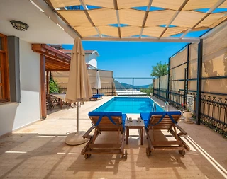 Kaş Kalkan'da Deniz ve Doğa Manzaralı, Özel Havuzlu, Modern Villa - 2
