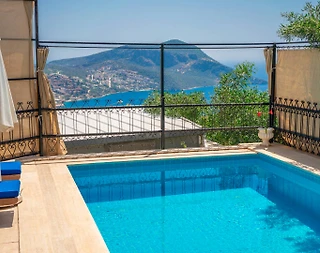 Kaş Kalkan'da Deniz ve Doğa Manzaralı, Özel Havuzlu, Modern Villa - 4