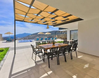 Kaş Kalkan'da Geniş Ailelere Uygun, Sonsuzluk Havuzlu, Kiralık Villa - 5