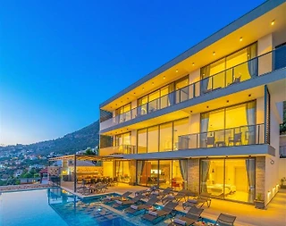 Kaş Kalkan'da Görkemli Deniz Manzaralı, Özel Havuzlu, 6+1 Villa - 1