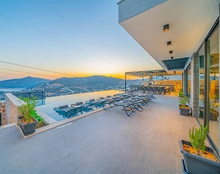 Kaş Kalkan'da Görkemli Deniz Manzaralı, Özel Havuzlu, 6+1 Villa - 3