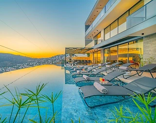 Kaş Kalkan'da Görkemli Deniz Manzaralı, Özel Havuzlu, 6+1 Villa - 4