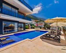 Kaş Kalkan'da Göz Alıcı Deniz Manzaralı, Özel Havuzlu, Lüks Villa - 3