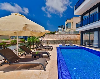 Kaş Kalkan'da Göz Alıcı Deniz Manzaralı, Özel Havuzlu, Lüks Villa - 5