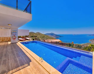 Kaş Kalkan'da Muhteşem Deniz Manzaralı, Özel Havuzlu, Lüks Villa - 2