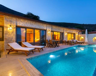Kaş Kalkan'da Deniz Manzaralı, Özel Havuzlu, Lüks Villa - 1