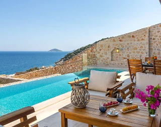Kaş Kalkan'da Deniz Manzaralı, Özel Havuzlu, Lüks Villa - 3