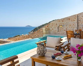 Kaş Kalkan'da Deniz Manzaralı, Özel Havuzlu, Lüks Villa - 3