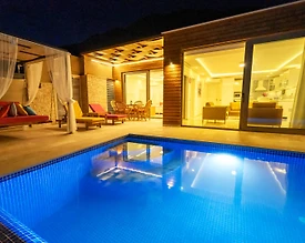 Kaş Bezirgan'da Balayı Çiftlerine Uygun, Özel Havuzlu, Kiralık Villa - 3