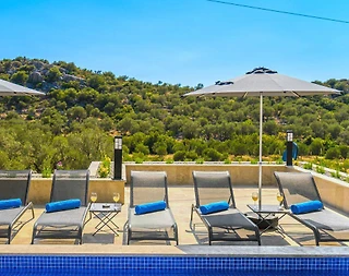 Kaş Bezirgan'da Huzurlu Doğada, Özel Havuzlu, Lüks Villa - 5