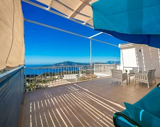 Kaş Kördere'de Enfes Deniz Manzaralı, Özel Havuzlu, Kiralık Villa - 5