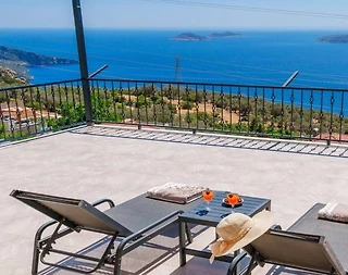 Kaş Bezirgan'da Enfes Deniz Manzaralı, Özel Havuzlu, Ferah Suit - 5