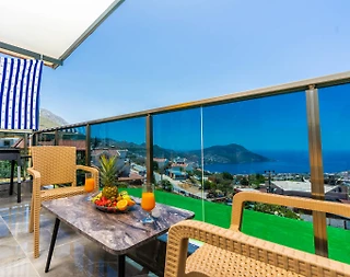 Kalkan Kördere'de Balayı Çiftlerine Uygun, Modern Tasarımlı, Kiralık Suit - 2