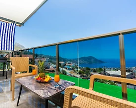 Kalkan Kördere'de Balayı Çiftlerine Uygun, Modern Tasarımlı, Kiralık Suit - 2