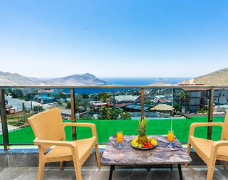 Kalkan Kördere'de Balayı Çiftlerine Uygun, Modern Tasarımlı, Kiralık Suit - 3