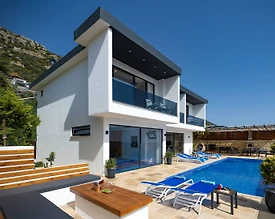 Kaş Bezirgan'da Deniz Manzaralı, Özel Havuzlu, Lüks Villa - 2