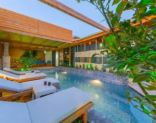 Kaş Bezirgan'da Deniz Manzaralı, Özel Havuzlu, Ahşap Villa - 4